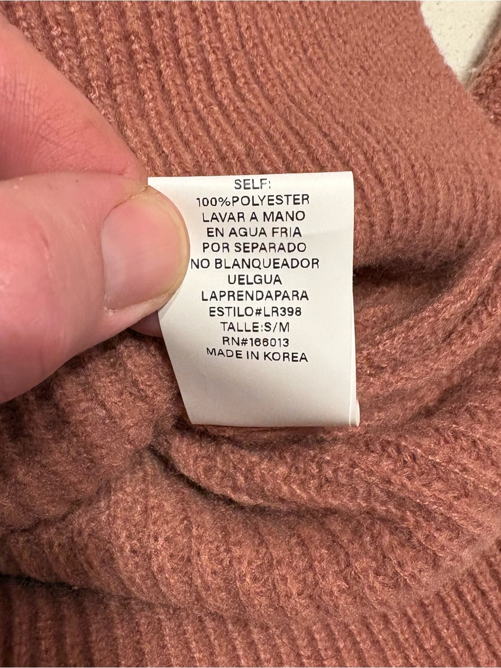 Pink Heimish Ribbed Knit Sweater - Picture 6 of 6